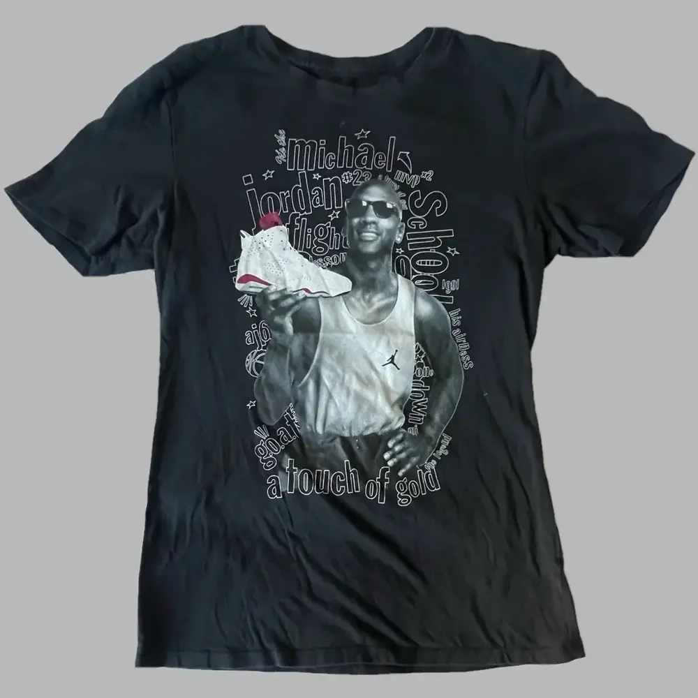 Michael “Air” Jordan Vintage Flight/G.O.A.T/A Touch of Gold Jumpman T-Shirt